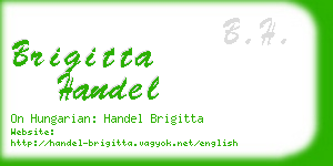 brigitta handel business card